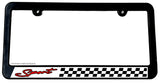Sport Racing Stripe Checkered JDM Race Drifting Model 038 License Plate Frame