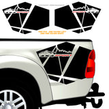 x2 4X4 Sport Graphic Mountain Side Body Car Off Road Truck Digital Art Sticker Decal
