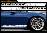 2PC Car Door Side Stripe Graphics Vinyl Sticker Sport Decal Universal 20" Model:093