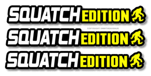 3Pcs Squatch Edition Bigfoot Funny Joke Humor Car Truck Laptop Vinyl Sticker Decals 6"