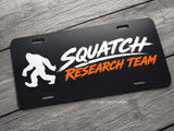 Squatch Research Team Bigfoot Humor Auto Metal License Plate