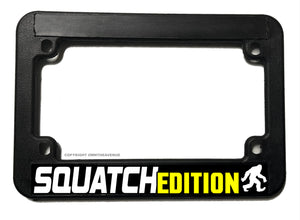 Squatch Edition Bigfoot Funny Joke Humor Motorcycle License Plate Frame