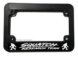 Squatch Research Team Humor Joke Motorcycle License Plate Frame
