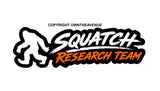 x2 Squatch Research Team Bigfoot Holographic Vinyl Sticker Decals 5"
