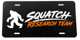 Squatch Research Team Bigfoot Humor Auto Metal License Plate
