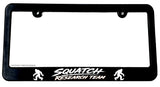 Squatch Research Team Bigfoot Funny Humor Slim License Plate Frame