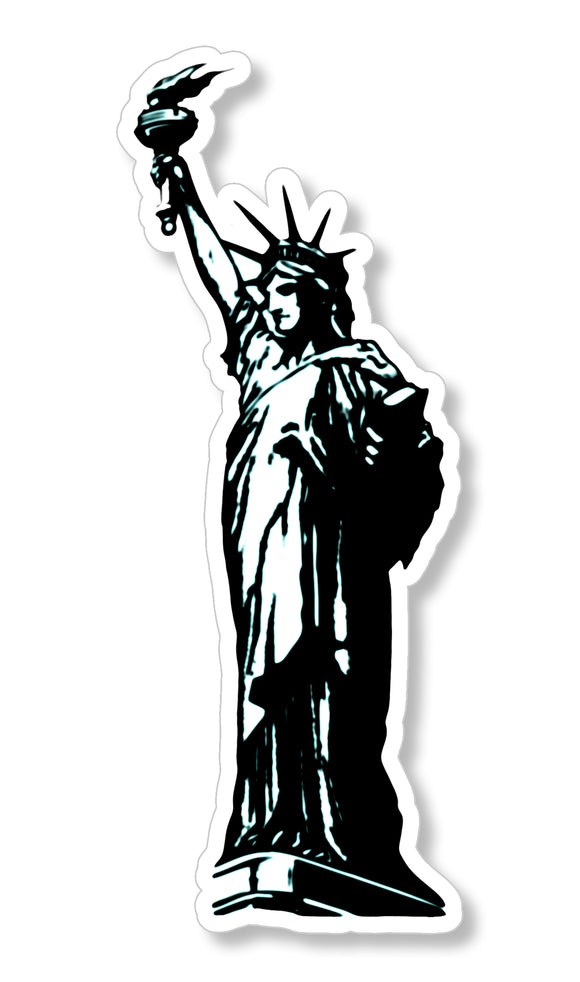 Statue of Liberty Vintage Jk Retro v2 NY New York Car Vinyl Sticker Decal 3.75