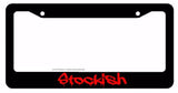JDM Stockish Red Race Drift Low Turbo Black License Plate Frame (stckshRedFr8m) - OwnTheAvenue