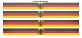 4Pcs Pack Lot German Germany Racing Stripes Flag Vintage Style Stickers - OwnTheAvenue