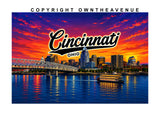 Cincinnati Ohio Motorcycle Metal License Plate