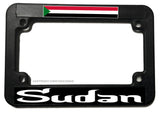 Sudan World Country Flag V01 Motorcycle License Plate Frame - OwnTheAvenue