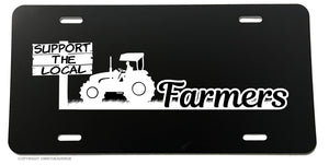 Support The Local Farmers Food Supply Car Truck License Plate Cover - OwnTheAvenue