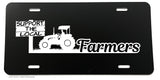 Support The Local Farmers Food Supply Car Truck License Plate Cover