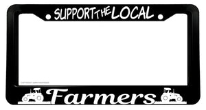 Support The Local Farmers Food Supply Car Truck License Plate Frame - OwnTheAvenue
