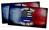 2Pcs Support Your Local Police Model V01 Vinyl Sticker Decals 4.5" - OwnTheAvenue