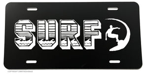 Surf Surfing Ocean Waves Car Truck Auto License Plate Cover V01 - OwnTheAvenue