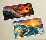 2Pcs Surfing Vinyl Sticker Decals 5" Inches Each