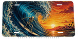 Surfing Model V01 Auto Car Truck Metal License Plate