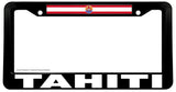 Tahiti Black Auto Car Truck V01 License Plate Frame - OwnTheAvenue