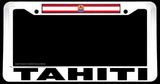 Tahiti White Auto Car Truck License Plate Frame - OwnTheAvenue