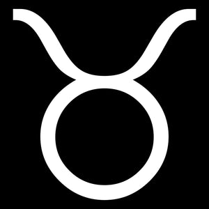 Taurus Bull Zodiac Sign Logo Car Astrological Astrology Vinyl Decal 4" White - OwnTheAvenue