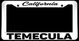 Temecula California White License Plate Frame - OwnTheAvenue