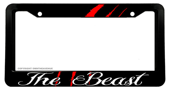 The Beast Turbo Truck Lift Mud Car Diesel Truck Claw V01 License Plate Frame