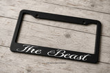 The Beast Turbo Truck Lift Mud Car Diesel Truck V001 License Plate Frame