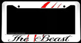 2Pcs The Beast Off Road Lifted Truck 4x4 JDM Racing License Plate & Frame - OwnTheAvenue