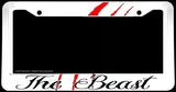 The Beast Turbo Truck Lift Mud Car Diesel Truck Claw White License Plate Frame - OwnTheAvenue