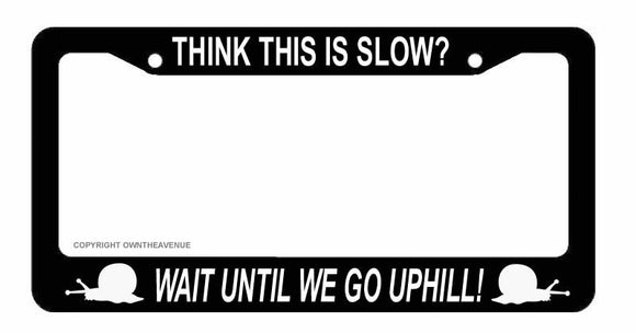 Think This Is Slow? Funny Hybrid Electric Car JDM License Plate Frame - OwnTheAvenue