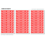 x100 This Side Up Packaging Safety Vinyl Sticker Labels Decals 3" Inches Each - OwnTheAvenue
