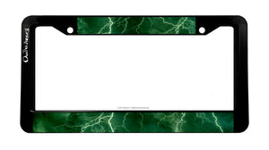 Lightening Bolt Electricity Thunder EV Car Truck License Plate Frame - OwnTheAvenue