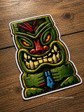 Hawaii Tiki Totem Poll Face Mask Car Truck Vinyl Sticker Decal 5"