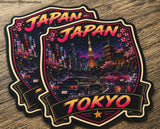 x2 Tokyo Japan JDM Japanese Racing Drifting Vinyl Sticker Decals 3.5"