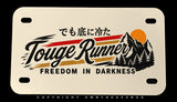 Touge Runner Racing Kanji Japanese Motorcycle Metal License Plate