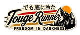 2Pcs Touge Runner JDM Racing Drifting Kanji Japanese Vinyl Stickers 5" Each