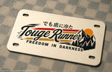 Touge Runner Racing Kanji Japanese Motorcycle Metal License Plate