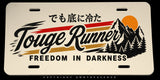 Touge Runner JDM Drifting Racing Kanji Japanese Metal License Plate