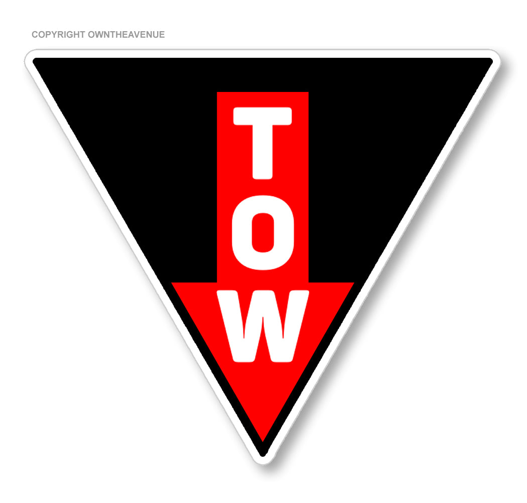 Tow Point Racing Safety Arrow JDM Drifting Vinyl Sticker Decal 3.5