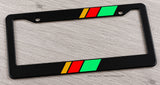 JDM Colors Sport Racing Stripe Drifting Model V01 Black License Plate Frame