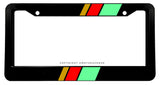 JDM Colors Sport Racing Stripe Drifting Model V01 Black License Plate Frame