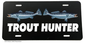 Trout Hunter Fishing Fish Joke Humor Funny License Plate Cover - OwnTheAvenue