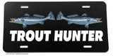 Trout Hunter Fishing Fish Joke Humor Funny License Plate Cover - OwnTheAvenue