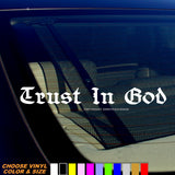 Trust In God Religious Lord Car Truck Bumper Laptop Vinyl Decal Sticker