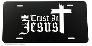 Trust In Jesus Lord Religious Christian Auto License Plate