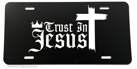 Trust In Jesus Lord Religious Christian Auto License Plate