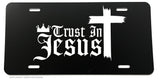 Trust In Jesus Lord Religious Christian Auto License Plate