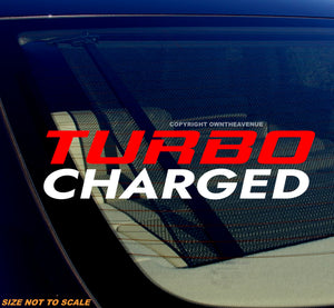 Turbo Charged JDM Racing Drifting Import Race Vinyl Sticker Decal Model V0337 - OwnTheAvenue