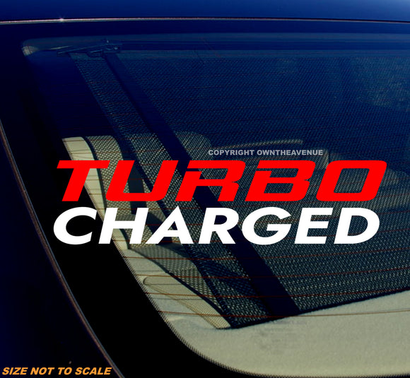 Turbo Charged JDM Racing Drifting Import Race Vinyl Sticker Decal Model V0337 - OwnTheAvenue